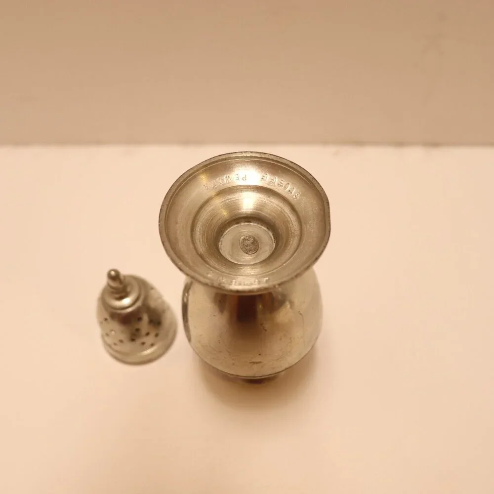 Pewter Salt and Pepper Shakers by Stieff CW 96-97
